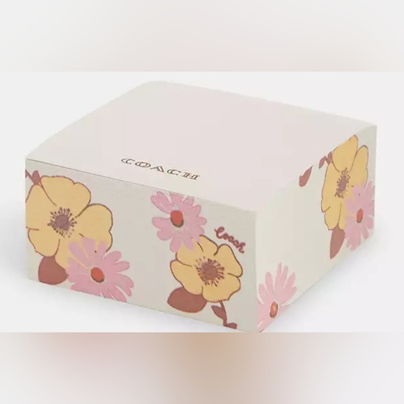 New Coach Note Cube In Cluster Flower Print NWT - Picture 8 of 8